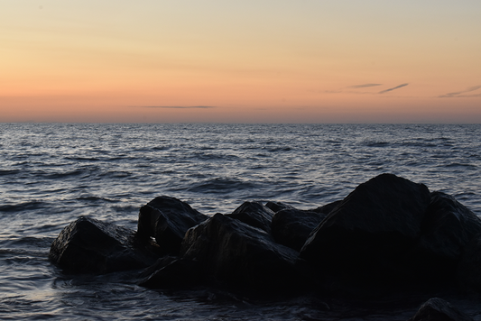 evening Shot of sky and beach