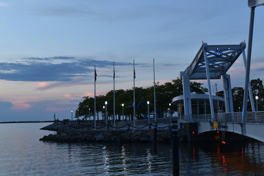 Bridge With Flags