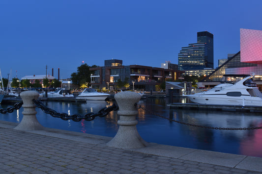 Nigh Shot Of Cleveland Port