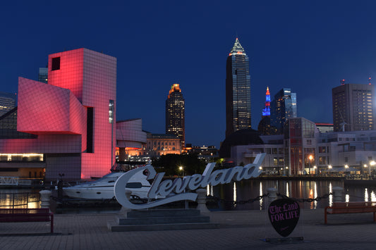 Night Shot Of Cleveland