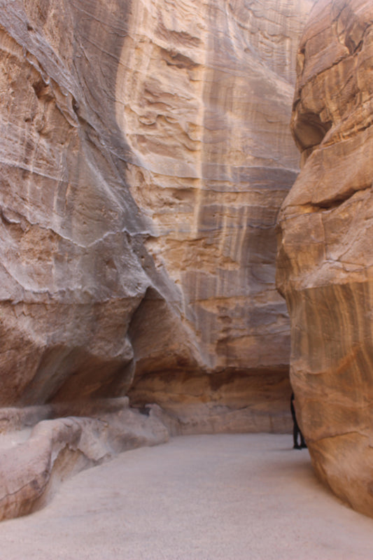 Narrow Aisle in Petra Mountain