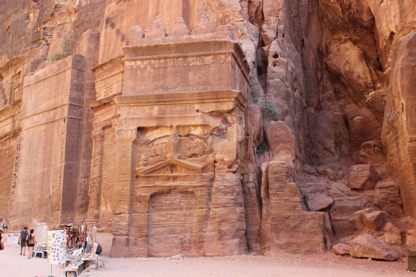 Ancient Masonry In Petra Mountain 2